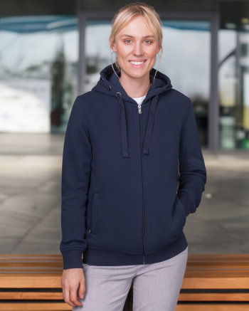 Premium női cipzáras pulóver kapucnival